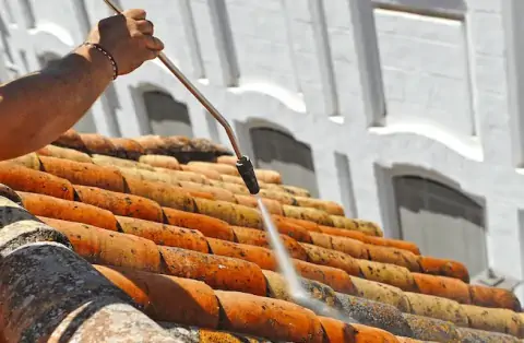 Nettoyage de toitures - Porcelette